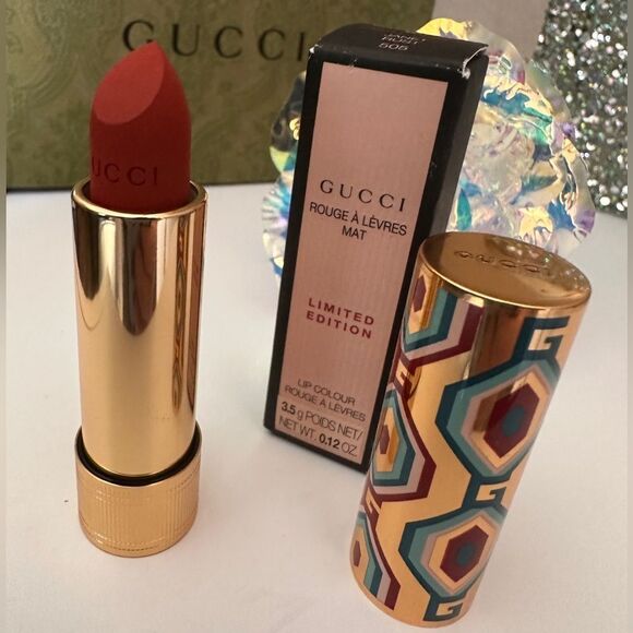 GUCCI ROUGE À LÈVRES MAT – LIMITED EDITION | JANET RUST 505 - Picture 6 of 17